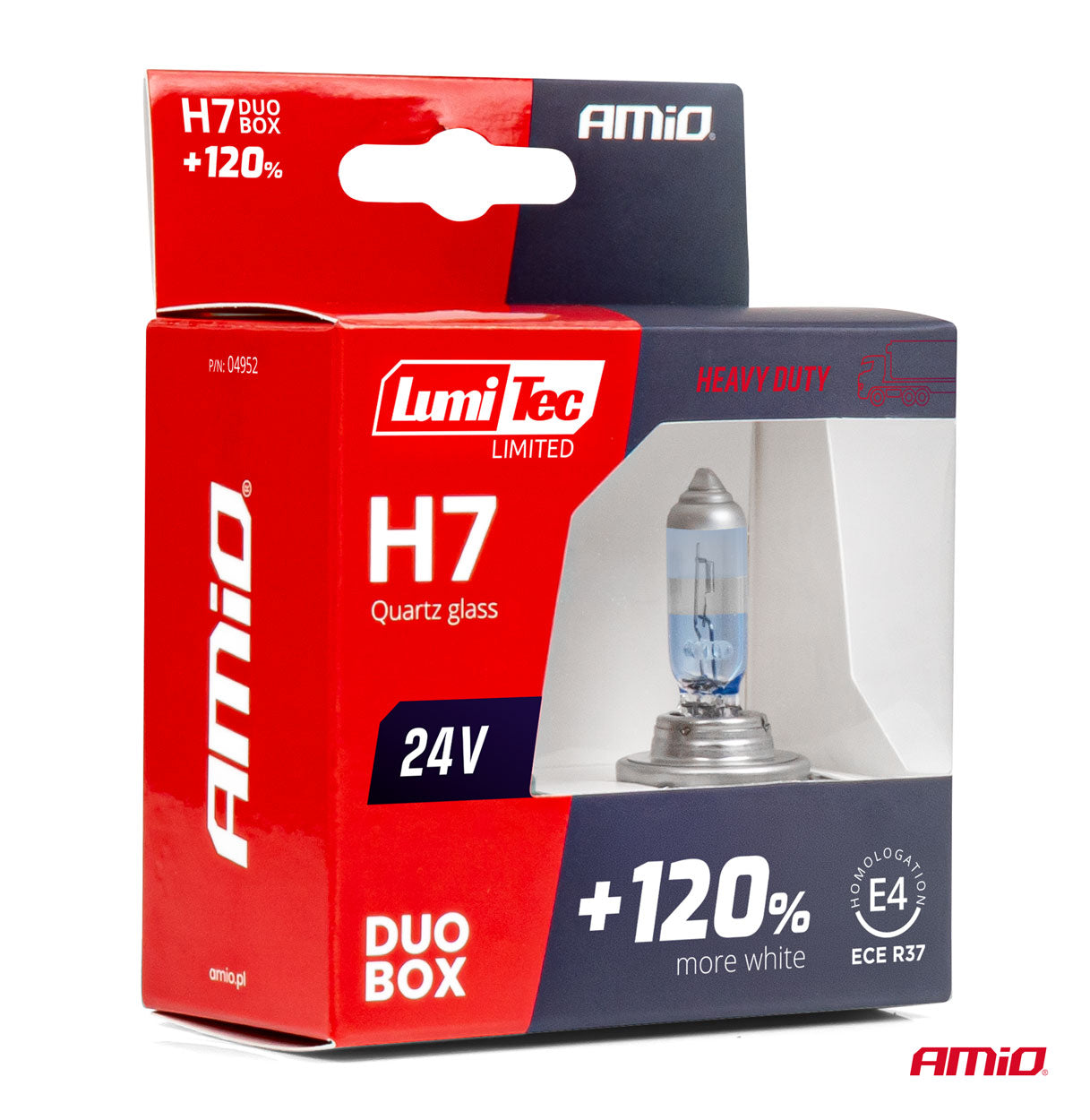 LumiTec H7 halogenske žarnice 24V 70W v DUO kompletu