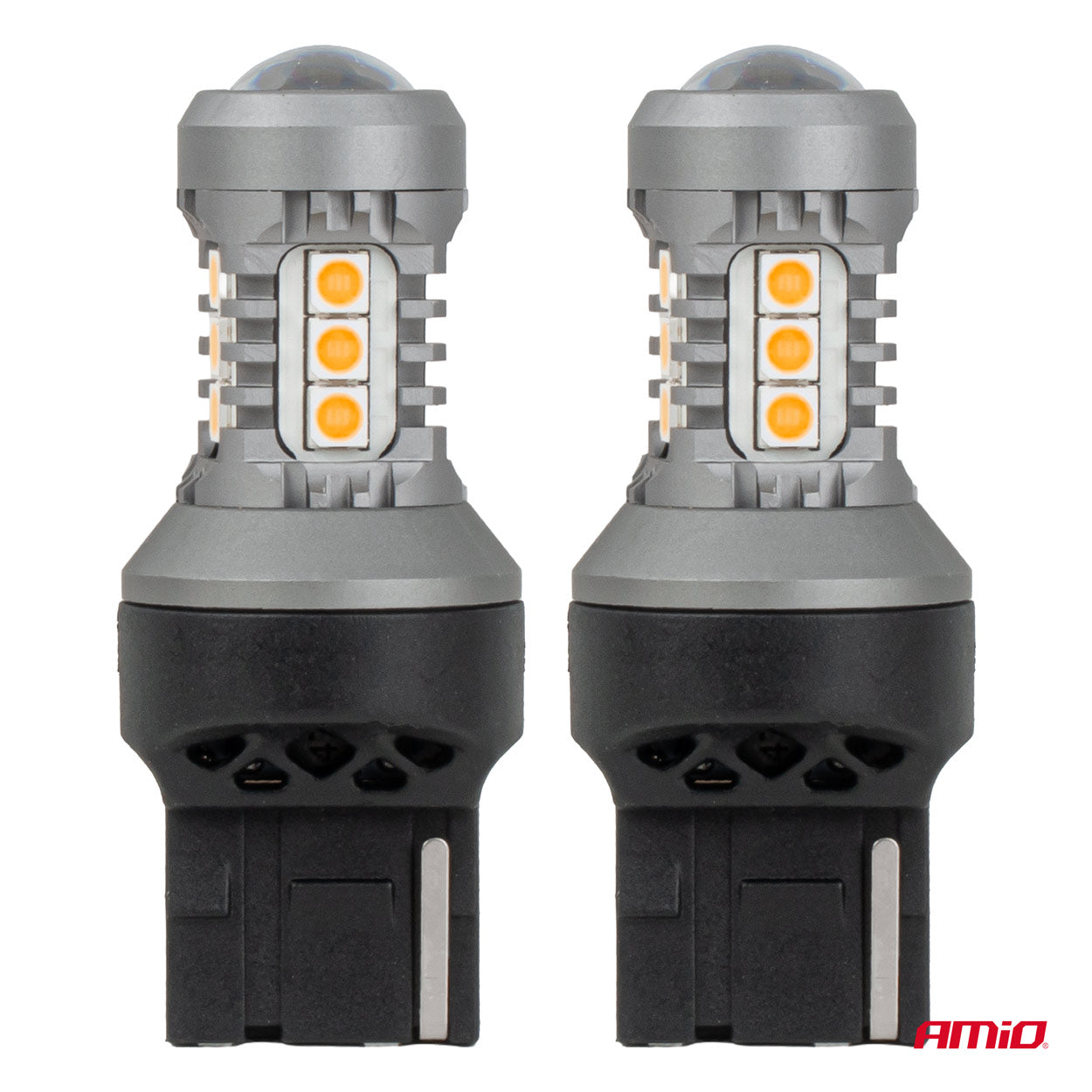 Oranžna LED žarnica s podnožjem 7440