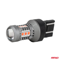 Rdeča 12/24 V LED žarnica z podnožjem 7443
