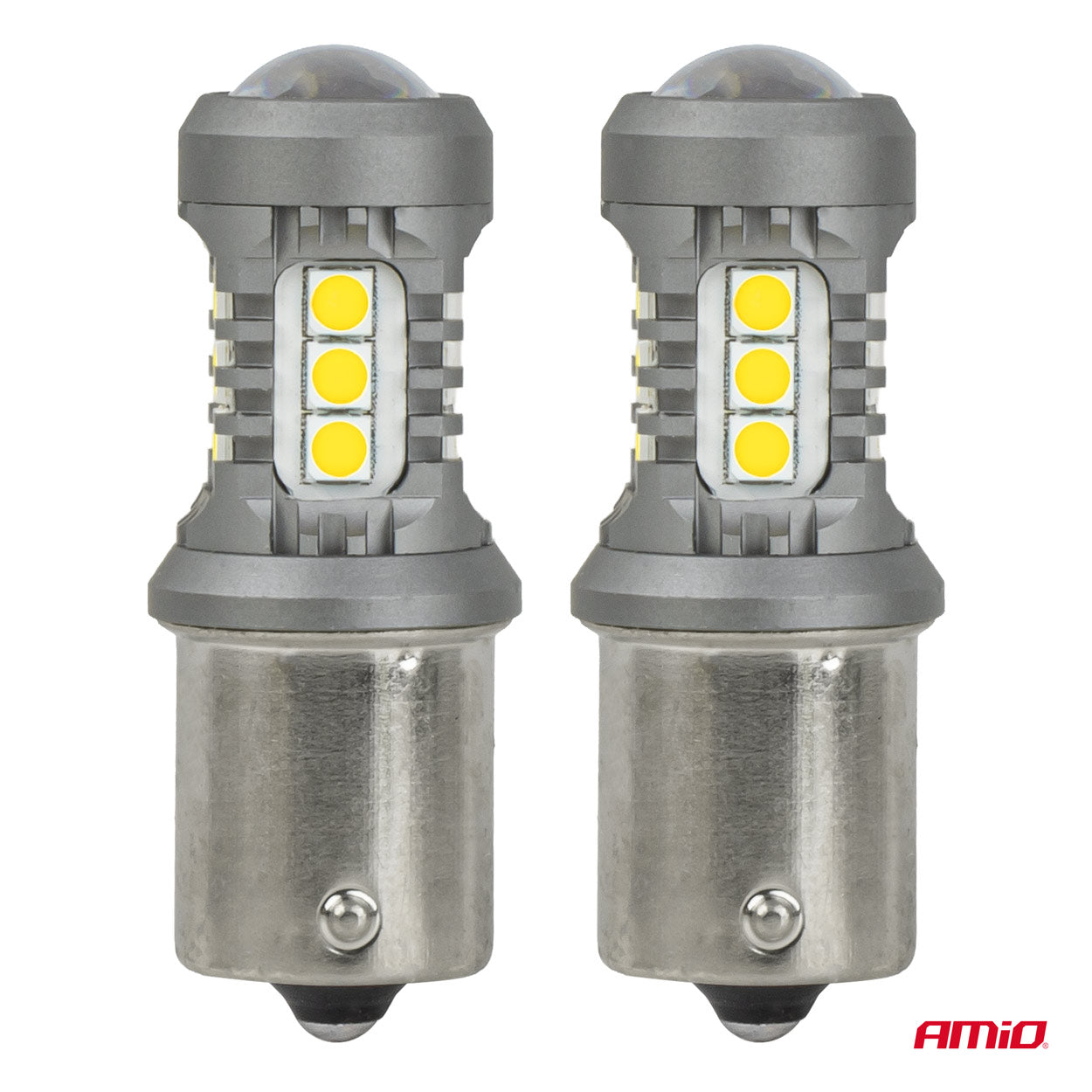 LED žarnica BAU15S/PY21W s 15 LED diodami SMD 3030