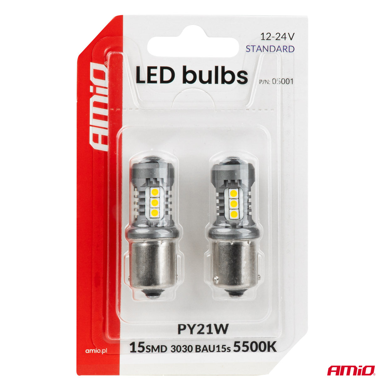 LED žarnica z podnožjem BAU15S/PY21W za osvetlitev vozila