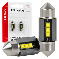 31 mm CANBUS LED-žarnica s 3 LED diodami SMD 2525