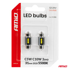 LED-žarnica s 3 LED diodami SMD 2525 in CANBUS-tehnologijo