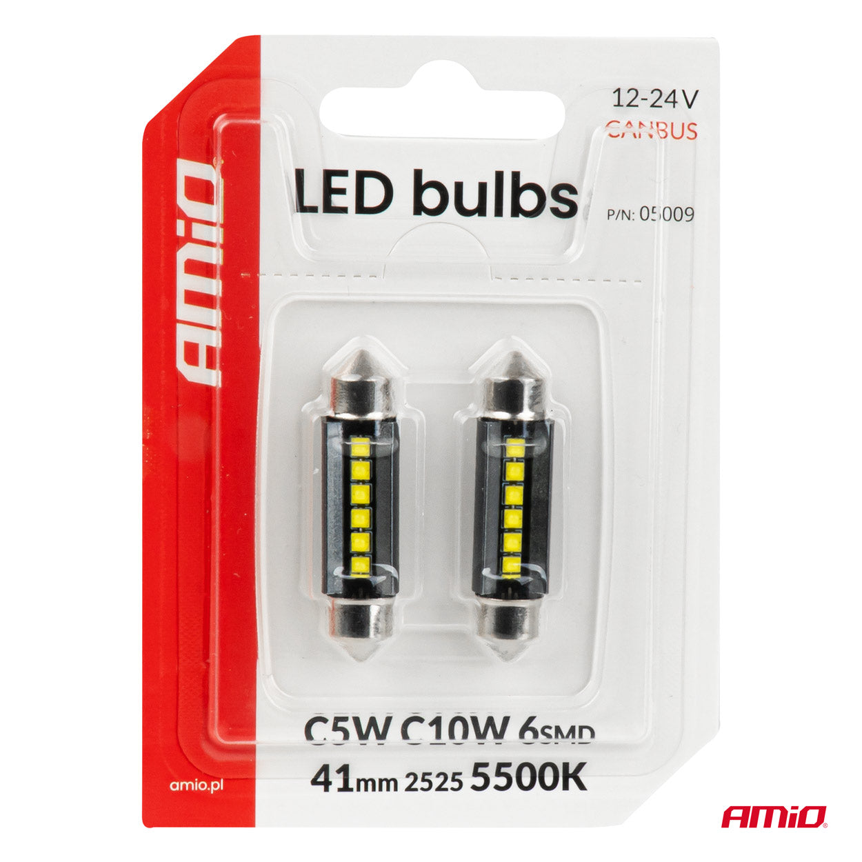 LED žarnica s 6 SMD 2525 LED diodami in belo osvetlitvijo