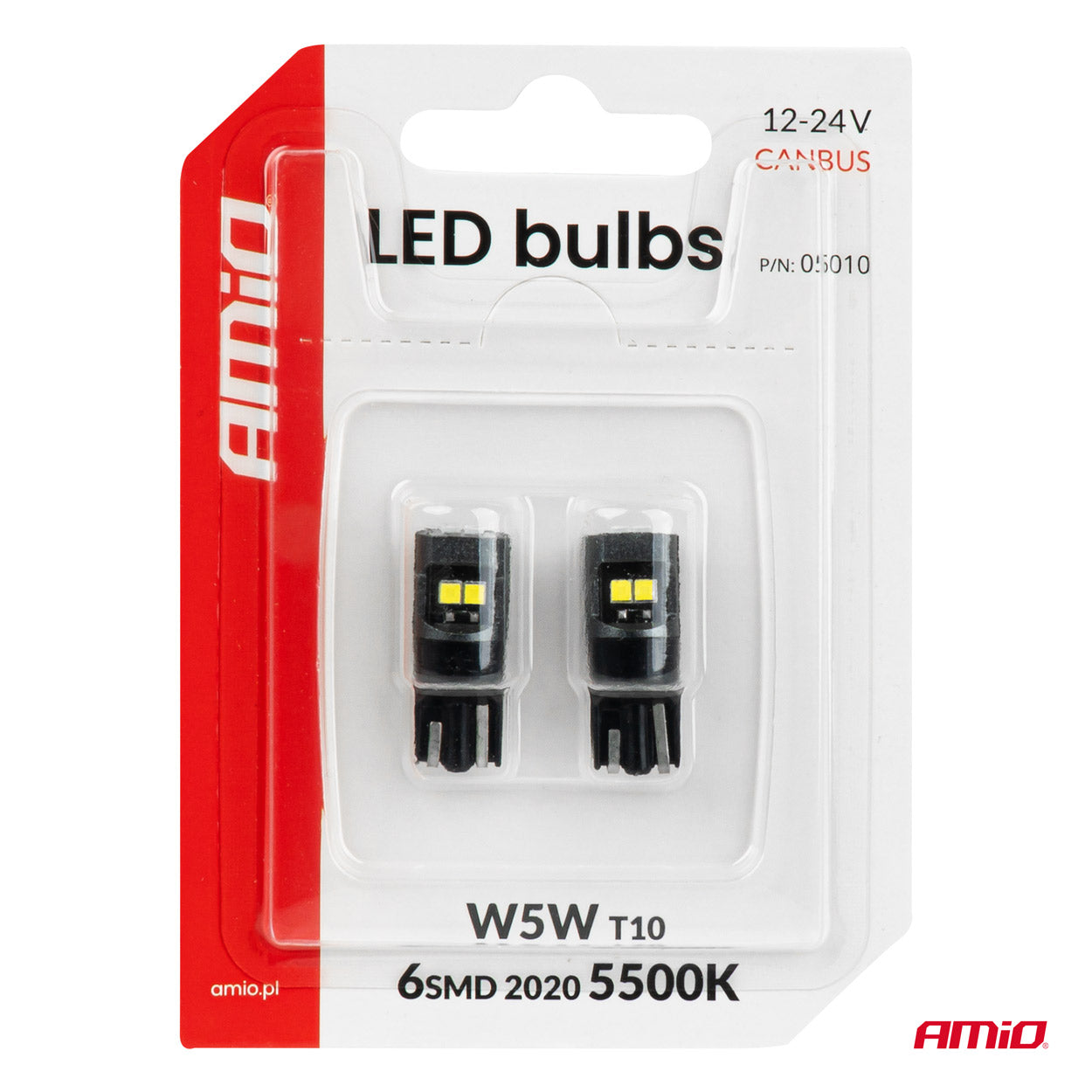 T10 LED žarnica za sisteme 12/24 V