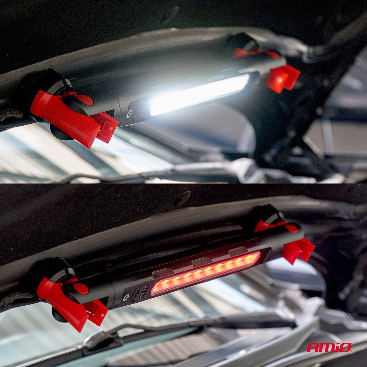 LED pregledna svetilka z magnetom in sponko