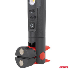 LED pregledna svetilka z magnetom in sponko