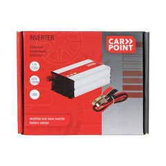 Carpoint pretvornik 12V-230V 600W z akumulatorskimi sponkami 