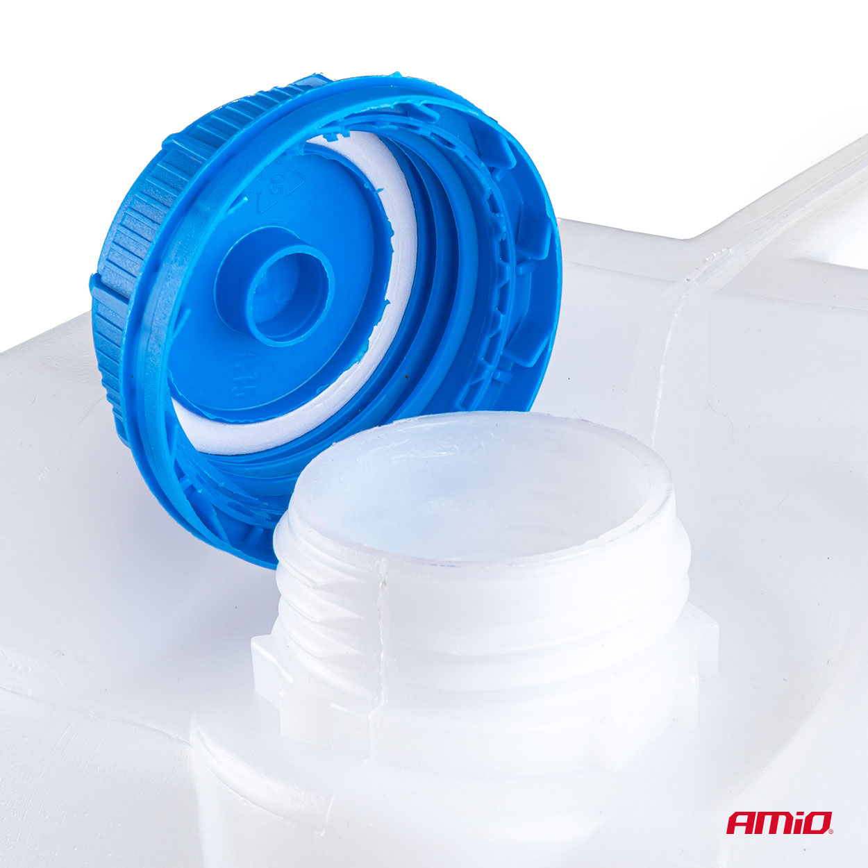 Kanister za vodo iz bele HDPE plastike s pipo