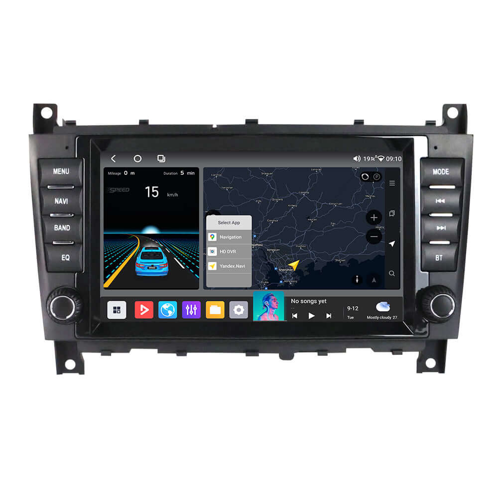 Mercedes-Benz W203 itd. - 8" radio z Apple CarPlay in Android Auto – Carmediaeurope.com