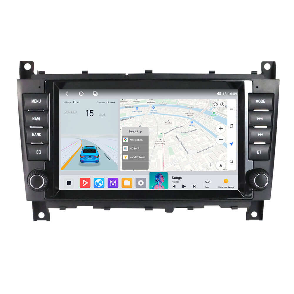 Mercedes-Benz W203 itd. - 8" radio z Apple CarPlay in Android Auto – Carmediaeurope.com