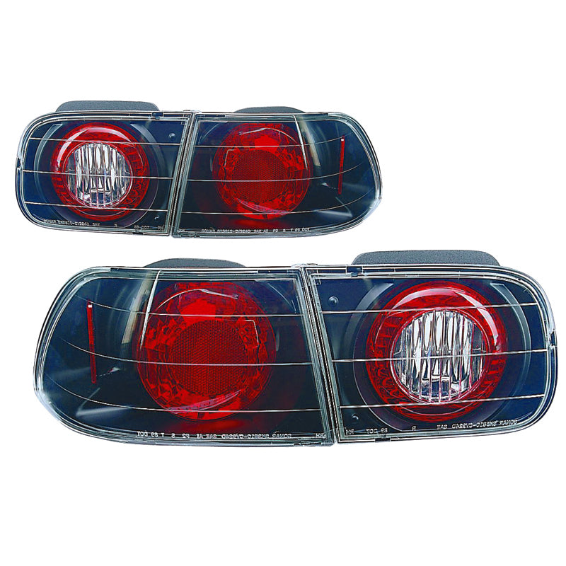 Črne zadnje luči za Civic '92 2/4D