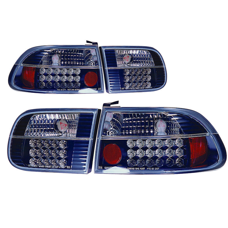 LED zadnje luči črne za Civic 1992 3-vratni