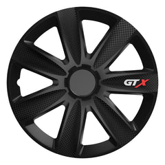 Hjulkapsel GTX i carbon sort til 14 tommer stålfælg