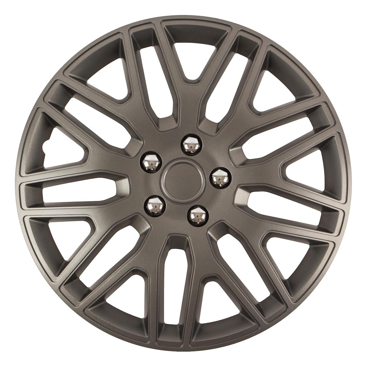 Grafit navkapsel Vector Dakar NC 14 tommer med krommøtrikker