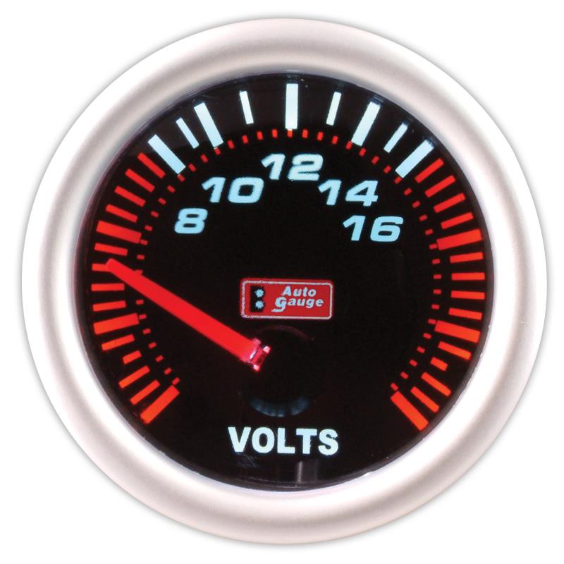 Črn voltmeter 2" Auto Gauge