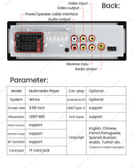 Univerzalni - 6,86" 1-DIN radio z Apple CarPlay in Android Auto – Carmedia24.si