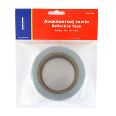 Odsevni samolepilni trak 10 m srebrn
