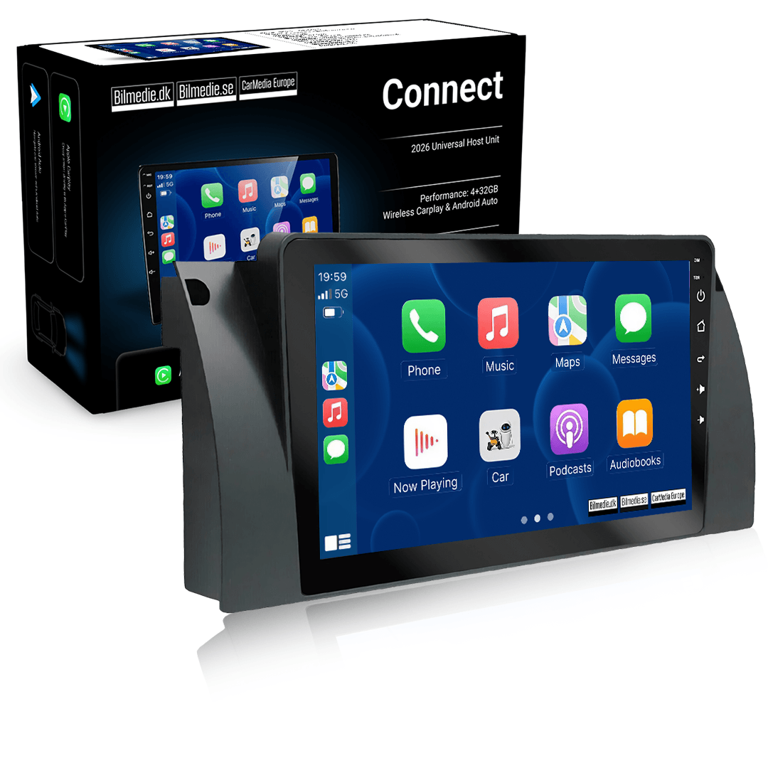 BMW E38/E39/E53 - 9" radio z Apple CarPlay in Android Auto 