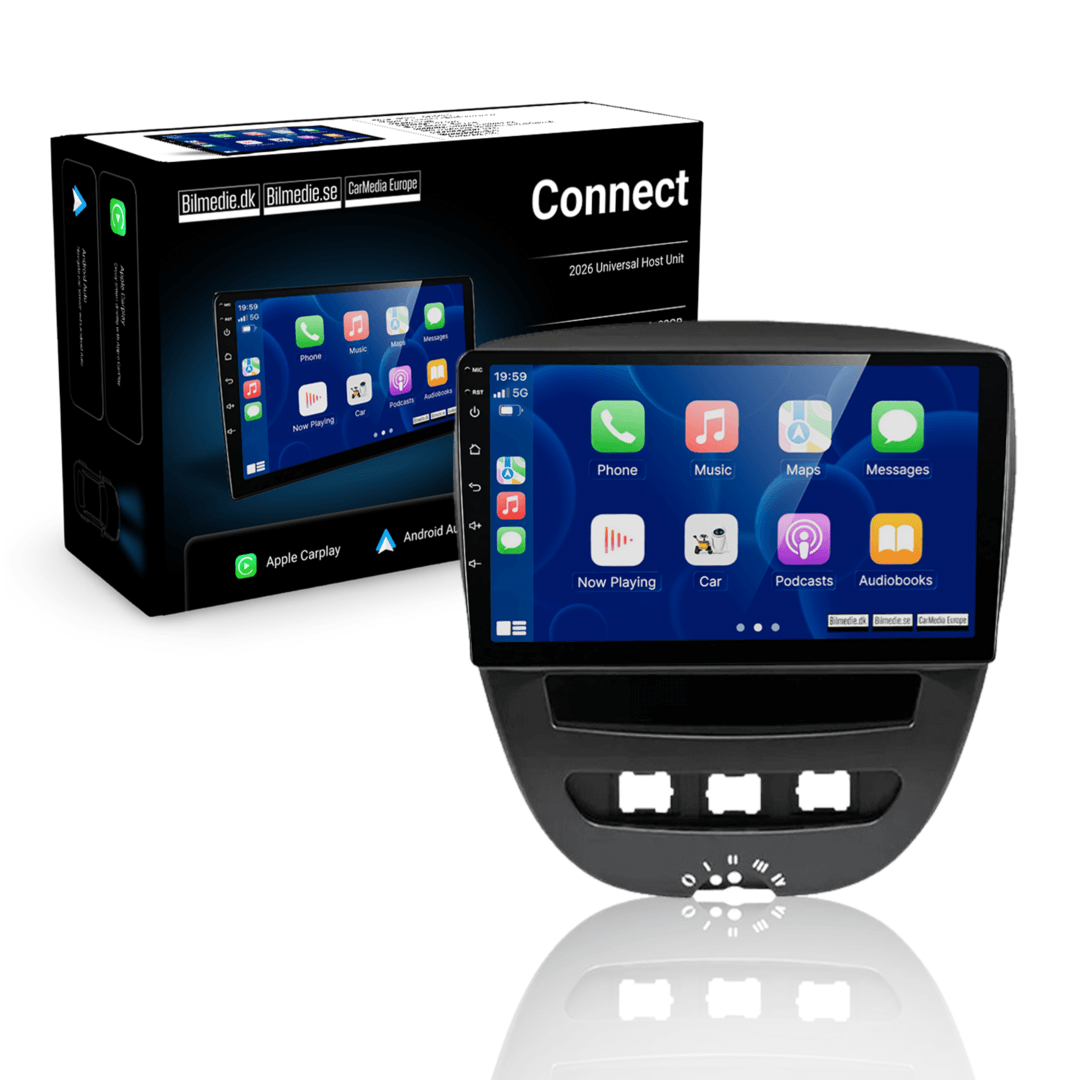 107, C1, Aygo 2005-2014 - 10,1" radio z Apple CarPlay in Android Auto 