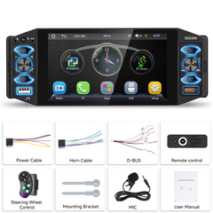 1 DIN 5" zaslon na dotik z brezžičnim Apple CarPlay in Android Auto 