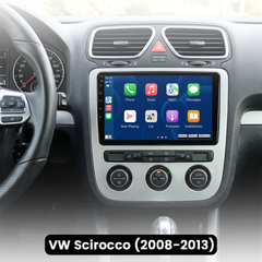 VW Scirocco 2008-2014 - 9" radio z Apple CarPlay in Android Auto 