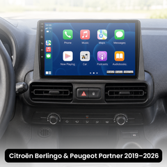 Citroën Berlingo/Peugeot Partner 19-26 - 10,1" radio z Apple CarPlay in Android Auto