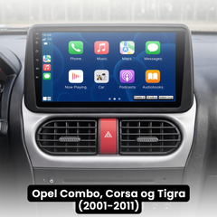 Opel Combo/Corsa/Tigra 01-11 - 9" radio z Apple CarPlay in Android Auto