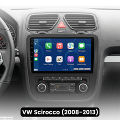 VW Scirocco 2008-2014 - 9" radio z Apple CarPlay in Android Auto 