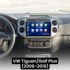 VW Tiguan/Golf Plus 06-16 - 9" radio z Apple CarPlay in Android Auto