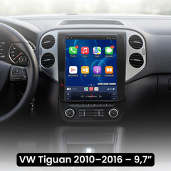 VW Tiguan 10–16 – 9,7” radio z Apple CarPlay in Android Auto