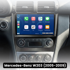 Mercedes-Benz W203 - 9" radio z Apple CarPlay in Android Auto