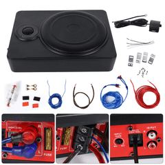 10-palčni slim aktivni avtomobilski subwoofer – 600 W pod sedežem z dodatki in možnostmi namestitve