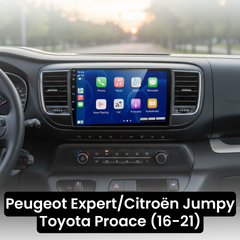 Peugeot Expert/Citroën Jumpy/Toyota Proace 16-21 - 9" radio z Apple CarPlay in Android Auto