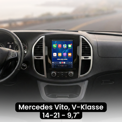 Mercedes Vito 14-21 - 9,7" radio z Apple CarPlay in Android Auto
