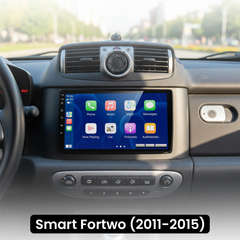 Smart Fortwo 11-15 - 9" radio z Apple CarPlay in Android Auto 
