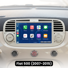 Fiat 500 07-15 - 7" radio z Apple CarPlay in Android Auto 