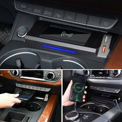 Audi A4 2016-2024 / Audi A5 2017-2024 Brezžični polnilec za telefon s 15 W hitrim polnjenjem 
