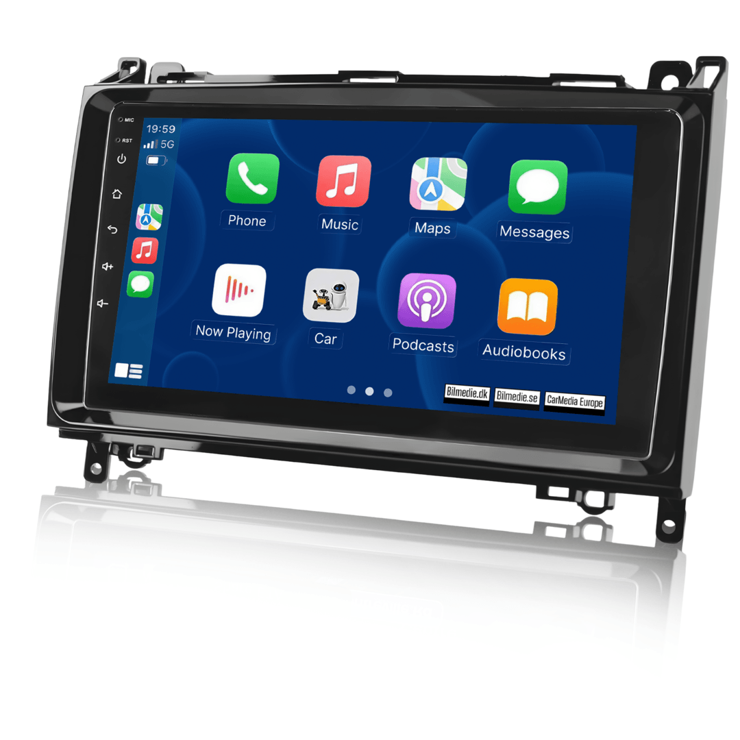 Mercedes-Benz A-Klasse, B-Klasse, V-Klasse, Sprinter 04-16 - 9" radio z Apple CarPlay in Android Auto 