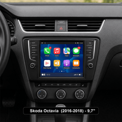 Skoda Octavia 2016-2018 - 9,7" radio z Apple CarPlay in Android Auto 