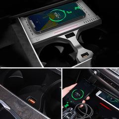 BMW X5 / X6 2019-2025 Brezžični polnilec za telefon s 15 W hitrim polnjenjem 