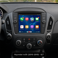 Hyundai ix35 2010-2015 - 9,7" radio z Apple CarPlay in Android Auto 