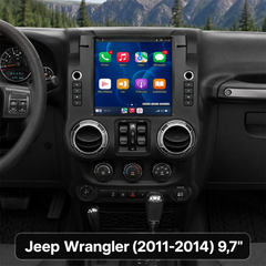 Jeep Wrangler 2011-2014 - 9,7" radio z Apple CarPlay in Android Auto 