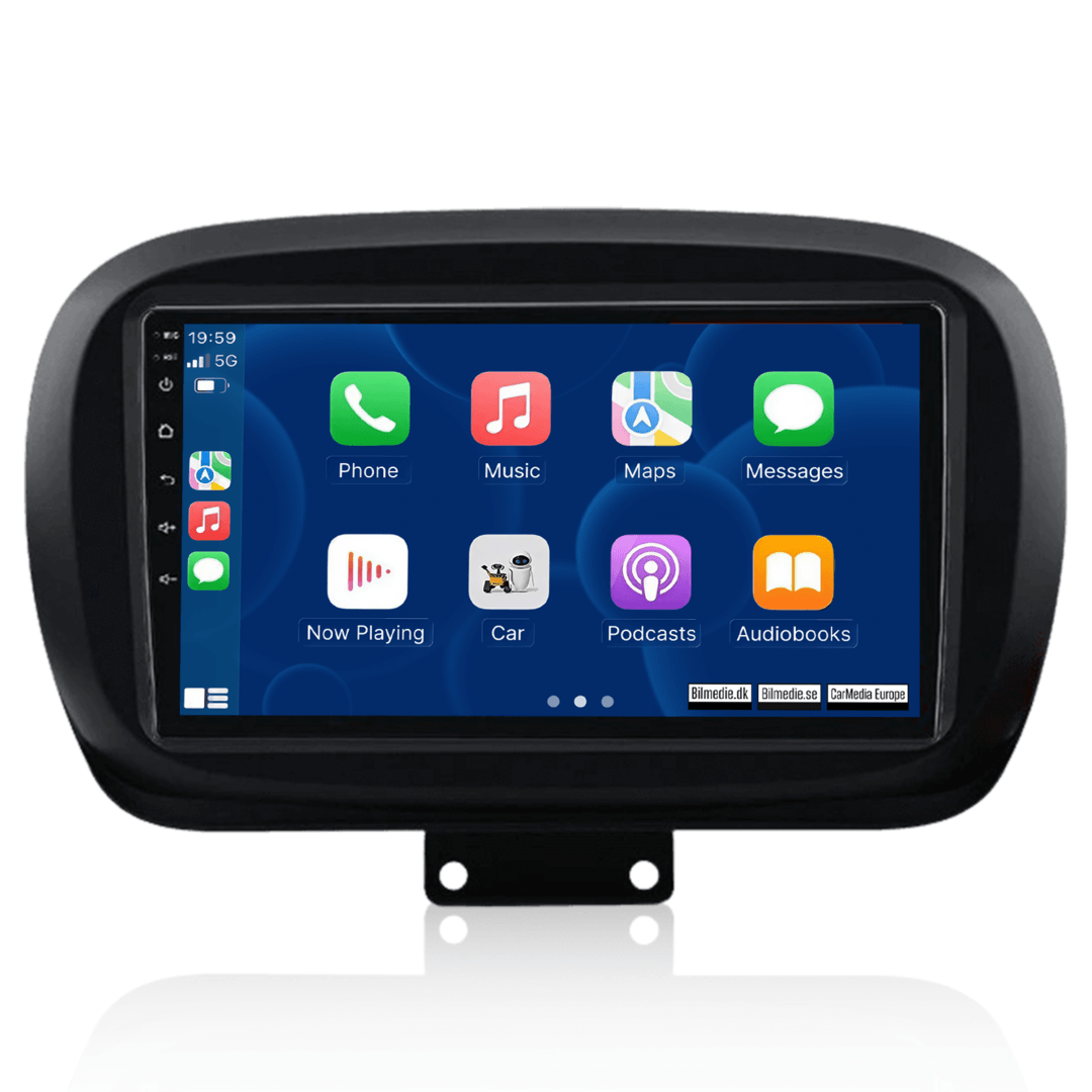 Fiat 500X 14-20 - 9" Radio m. Apple CarPlay og Android Auto