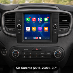 Kia Sorento radio 2015-2020 - 9,7" z Apple CarPlay in Android Auto 