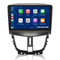 Peugeot 207 06-15 - 9" radio z Apple CarPlay in Android Auto