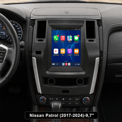 Nissan Patrol 2017-2024 - 9,7" radio z Apple CarPlay in Android Auto 