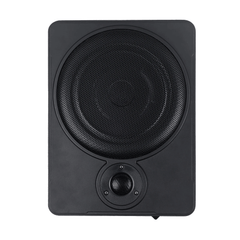 10-palčni slim aktivni avtomobilski subwoofer – 600 W pod sedežem, slika tankega aktivnega subwooferja za avtoakustiko.