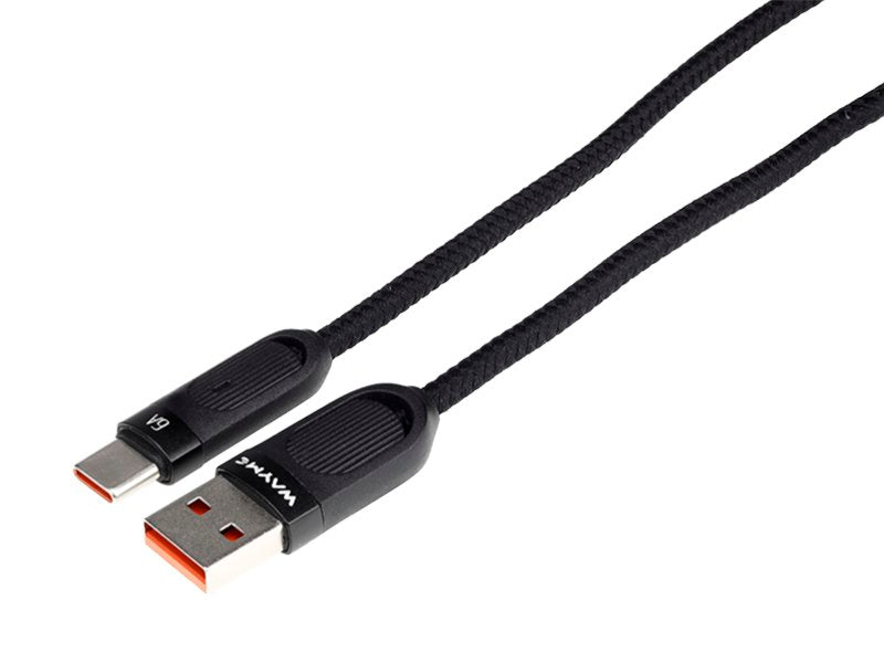 USB na USB-C kabel s pletenjem iz mikrovlaken in spiralno obliko