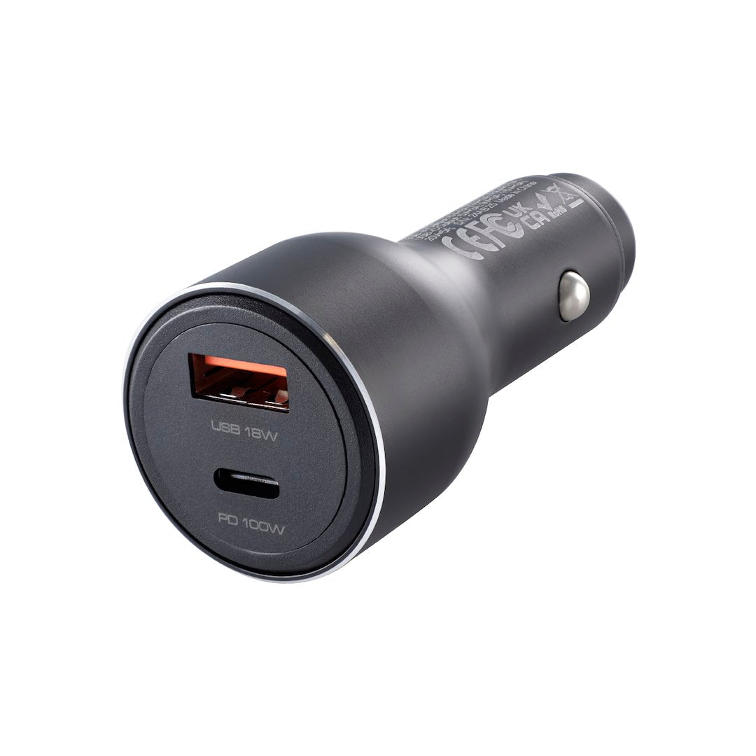WAYME avtomobilski polnilec 12/24V z USB-C PD 100W in USB-A QC 18W